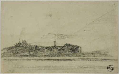 Castle on Shore, n.d. Creator: Thomas Girtin.