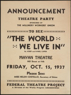 The World We Live In, 1937. Creator: Unknown.