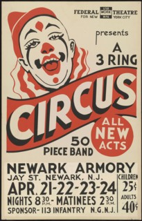 Circus, Newark, NJ, [193-]. Creator: Unknown.