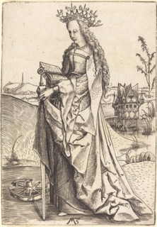 Saint Catherine, c. 1500. Creator: Master MZ.