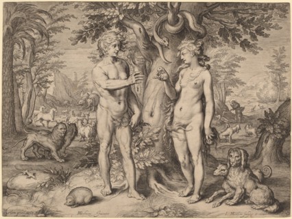 The Fall of Man, 1606. Creator: Jacob Matham.
