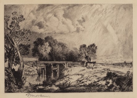 A Rustic Bridge, 1879. Creator: Thomas Moran.