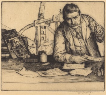 Self-Portrait, 1897. Creator: William Strang.