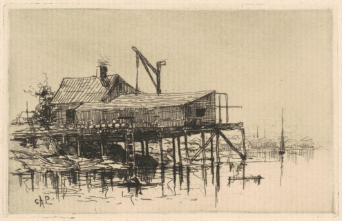 Salt Shanties, 1880. Creator: Charles A Platt.