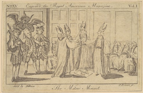 The Mitred Minuet, 1774. Creator: Paul Revere.