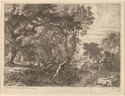 Pan and Syrinx. Creator: Herman van Swanevelt.