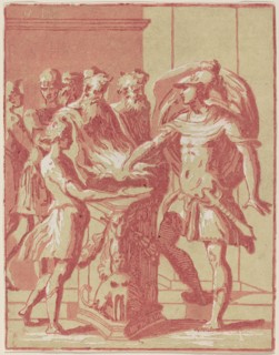 Mucius Scaevola. Creator: Anton Maria Zanetti.