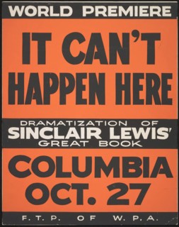 It Can't Happen Here, [193-]. Creator: Unknown.