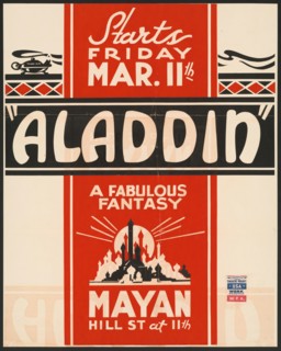 Aladdin, Los Angeles, [193-]. Creator: Unknown.