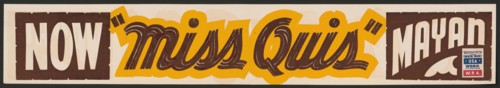 Miss Quis, Los Angeles, 1937. Creator: Unknown.