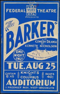 The Barker, New York, [193-]. Creator: Unknown.