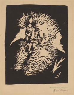 Bärtiger Mann, 1912. Creator: Morgner, Wilhelm.