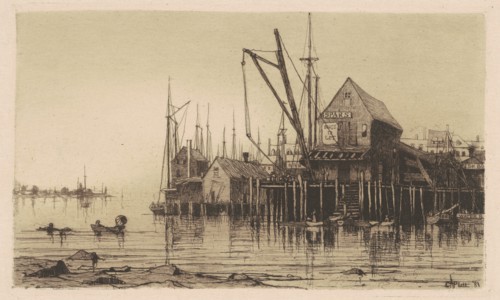 Old Boat-House, 1881. Creator: Charles A Platt.