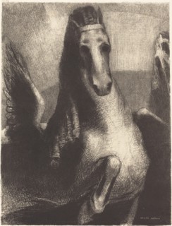 L'Aile (The Wing), 1893. Creator: Odilon Redon.