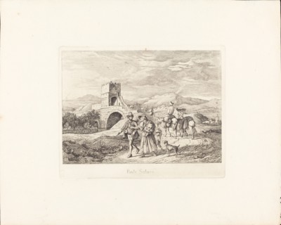 Ponte Salaro, c. 1831. Creator: Ludwig Richter.