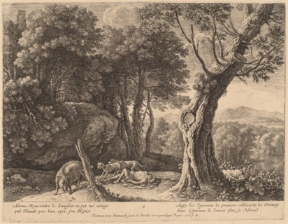 Death of Adonis. Creator: Herman van Swanevelt.