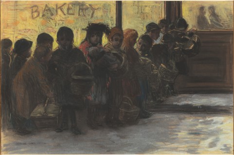 Breadline, 1900. Creator: George Benjamin Luks.