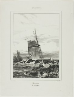 Windmill of Sologne, 1835. Creator: Jules Dupré.