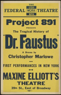 Dr. Faustus, New York, [1936]. Creator: Unknown.