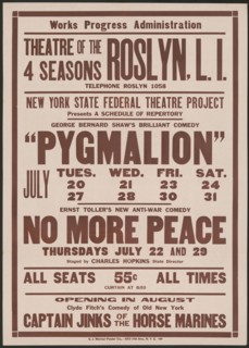Pygmalion 1, Roslyn, NY, 1937. Creator: Unknown.