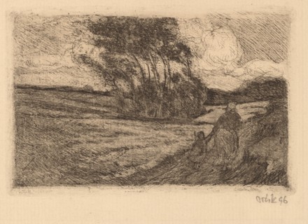 Thunderstorm (Small), 1896. Creator: Emil Orlik.