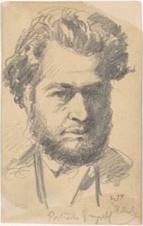 Portrait of Myself, 1874. Creator: Henry Mosler.
