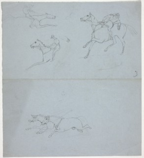Sketches of a Jockey, n.d. Creator: George Alken.