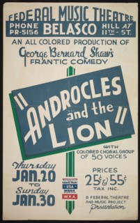 Androcles and the Lion, [193-]. Creator: Unknown.
