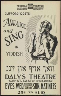 Awake and Sing, New York, 1938. Creator: Unknown.