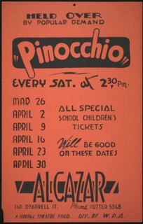 Pinocchio, San Francisco, 1939. Creator: Unknown.