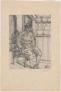 Fisherman from Marken, 1896. Creator: Jan Toorop.