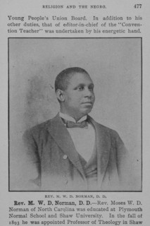 Rev. M.W.D. Norman, D.D., 1902. Creator: Unknown.