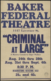 Criminal at Large, Denver, 1938. Creator: Unknown.