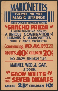 Sancho Panza, Los Angeles, 1936. Creator: Unknown.