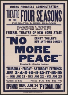 No More Peace, Roslyn, NY, 1937. Creator: Unknown.