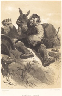 Sancho Panza, c. 1855. Creator: Célestin Nanteuil.