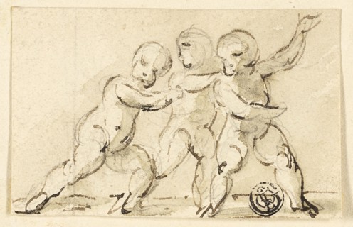 Three Putti at Play, n.d. Creator: Thomas Stothard.