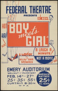 Boy Meets Girl, Cincinnati, 1938. Creator: Unknown.