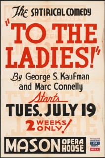 To the Ladies, Los Angeles, 1938. Creator: Unknown.