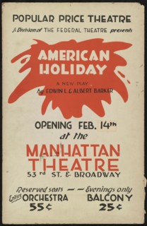 American Holiday, New York, 1936. Creator: Unknown.