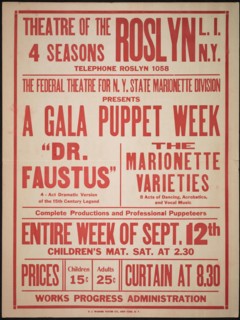 Dr. Faustus, Roslyn, NY, [1930s]. Creator: Unknown.