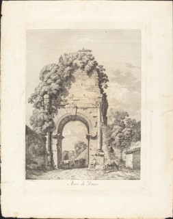 Arco di Druso, 1794. Creator: Jacob Wilhelm Mechau.