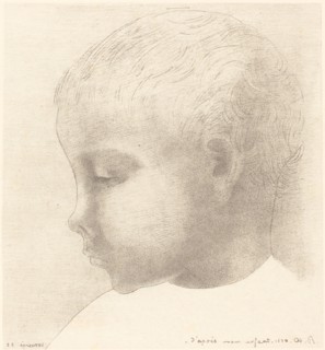 Mon Enfant (My Child), 1892. Creator: Odilon Redon.