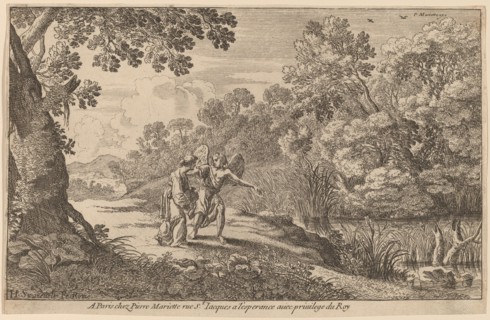 Hagar and the Angel. Creator: Herman van Swanevelt.