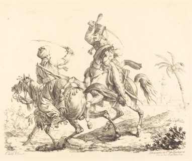 Hussard Striking a Mameluck. Creator: Carle Vernet.