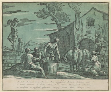 Pastoral Scene, 1741. Creator: Anton Maria Zanetti.