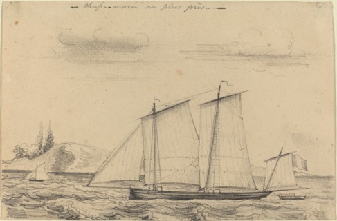 Chasse-maree au plus pres. Creator: Charles Meryon.