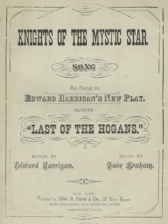 Knights of the mystic star, 1891. Creator: Unknown.