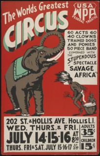 Circus, Queens, New York, [1930s]. Creator: Unknown.