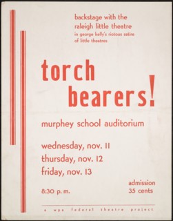 Torch Bearers!, Raleigh, NC, 1936. Creator: Unknown.